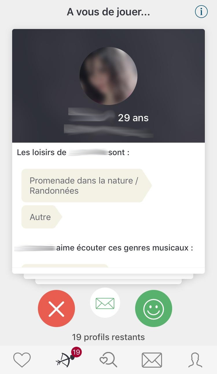 Fonction A vous de jouer sur mobile